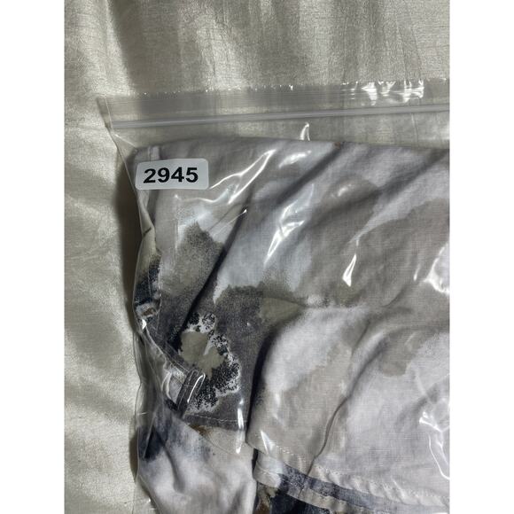 Harve‎ Bernard Women Top 3X Abstract Floral Linen Cotton Button Up Office Travel - Picture 9 of 9